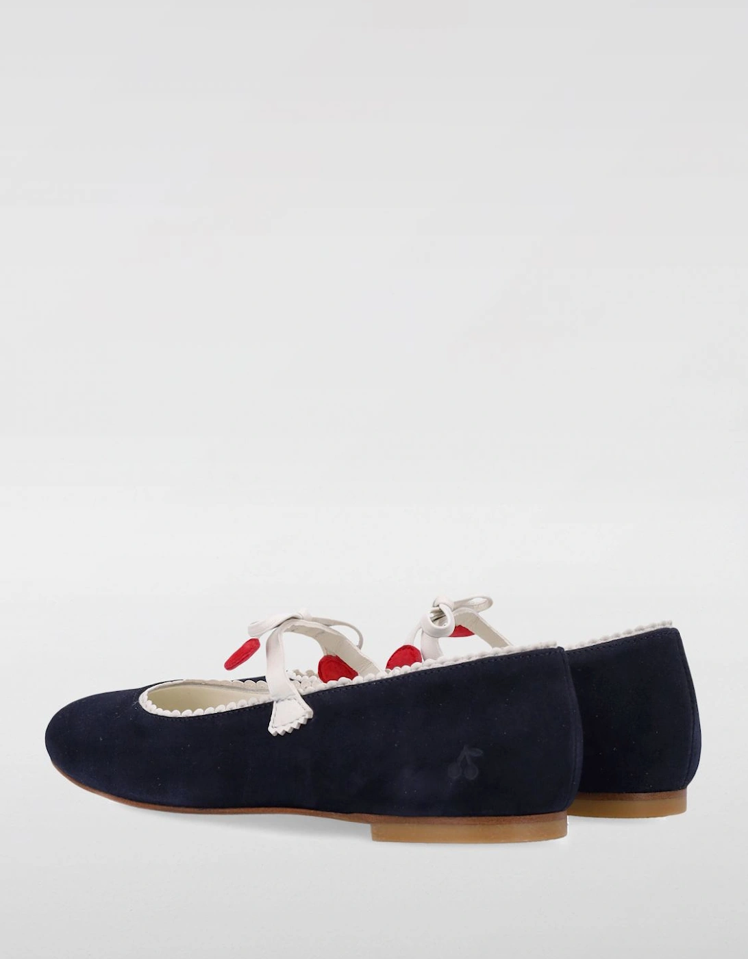Girls Suede Mary Janes Heart Accents