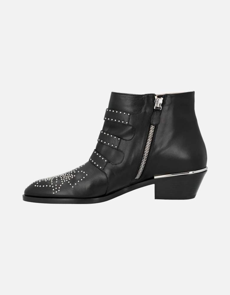 Sonnie Studded Leather Ankle Boots
