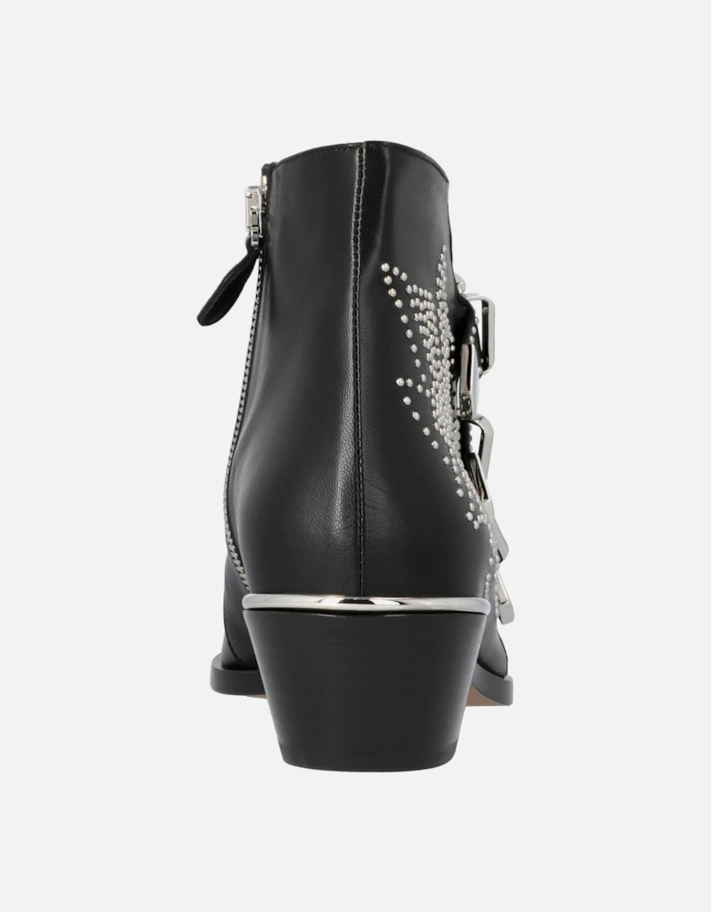 Sonnie Studded Leather Ankle Boots