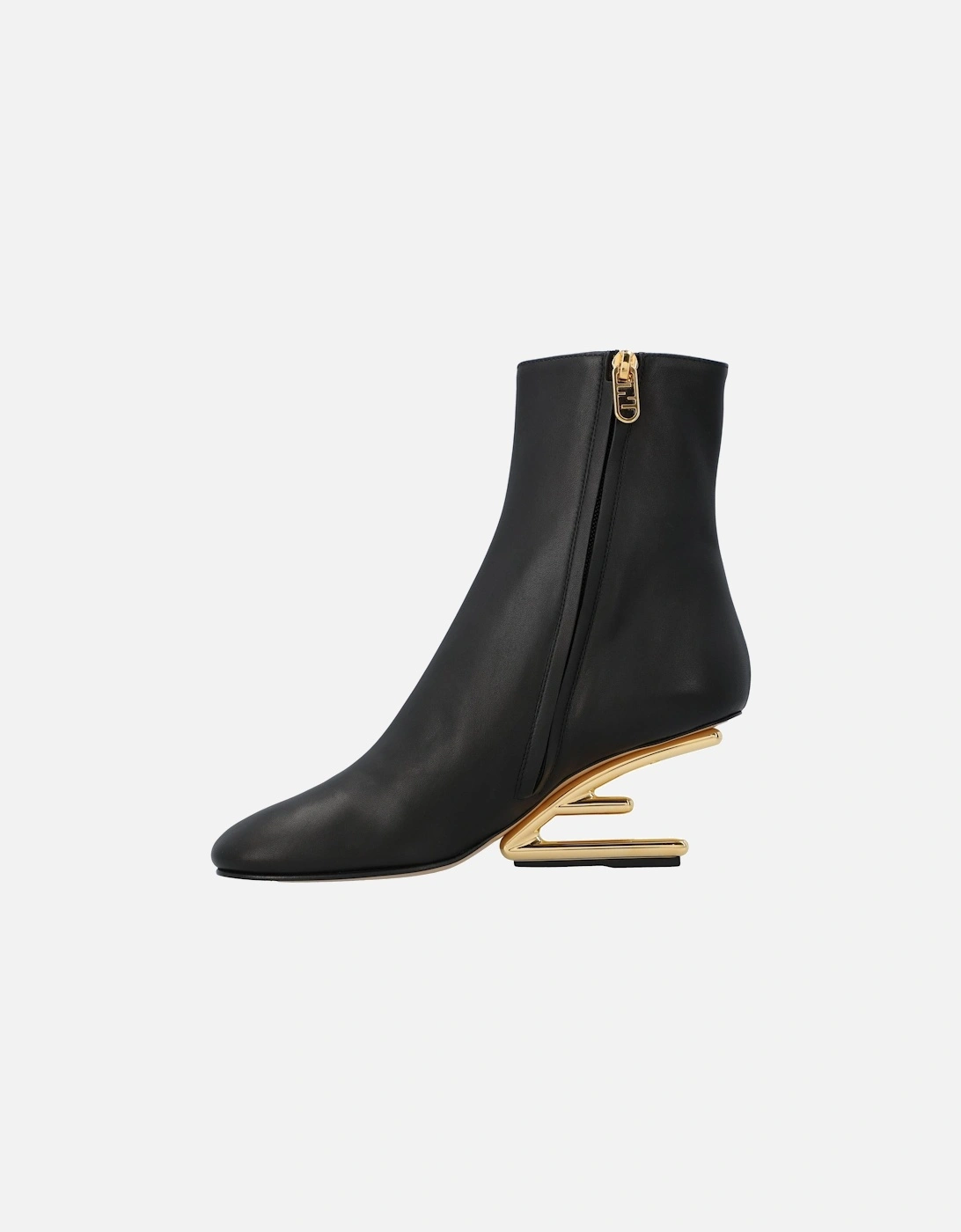 Sculptural Heel Ankle Boots