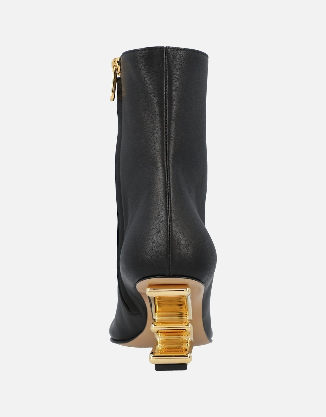 Sculptural Heel Ankle Boots