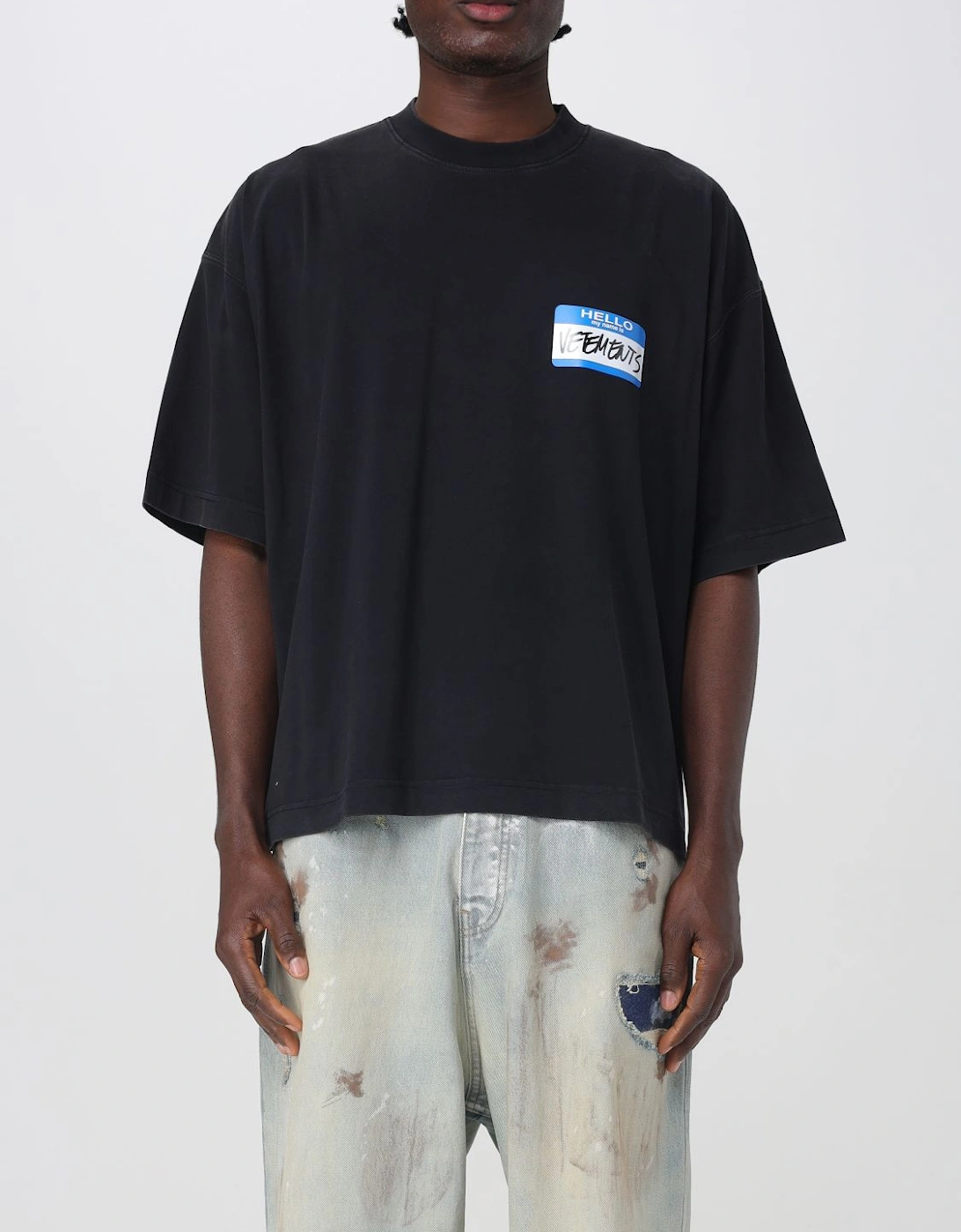 Oversized Name Tag Graphic Tee, 6 of 5