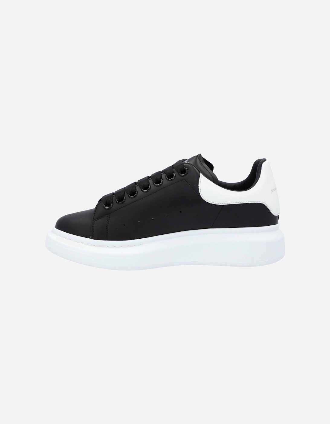 Oversized Leather Sneakers with White Spoiler and Rubber Sole by Alexander McQueen