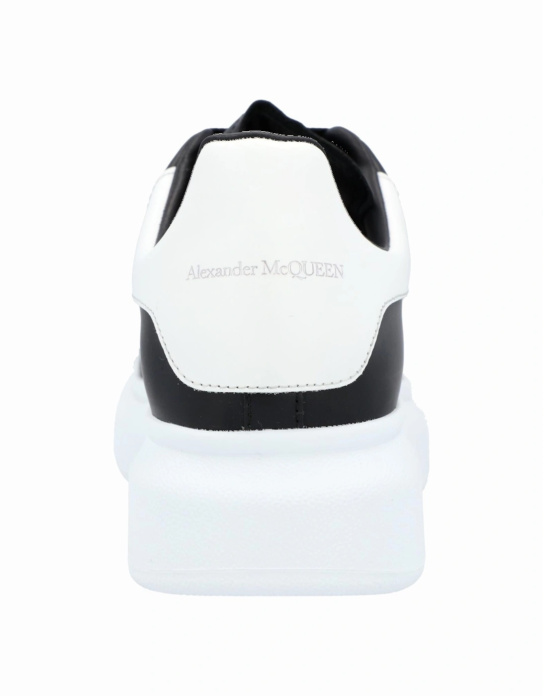 Oversized Leather Sneakers with White Spoiler and Rubber Sole by Alexander McQueen