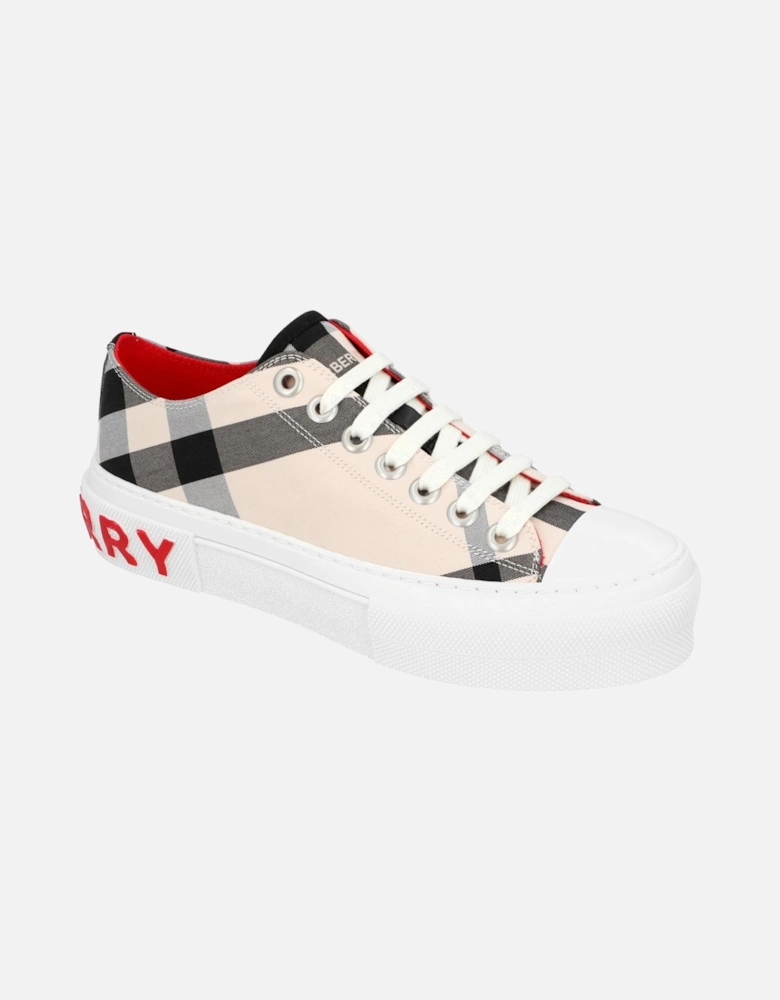 Buttermilk Cotton Sneaker in White by Burberry