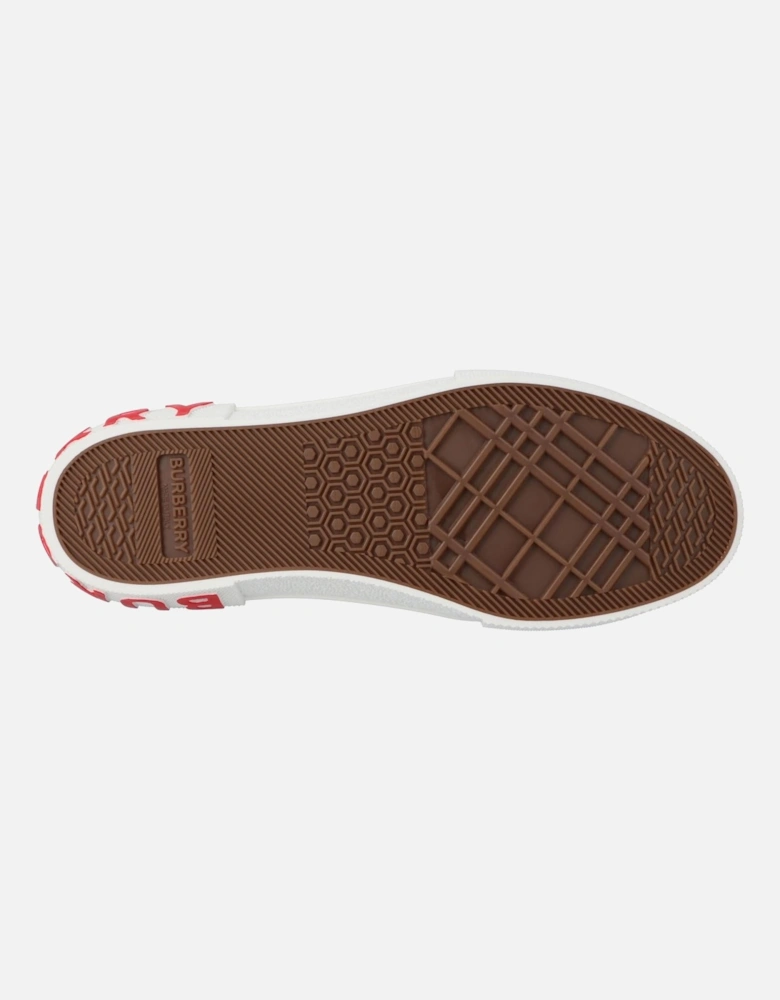 Buttermilk Cotton Sneaker in White by Burberry