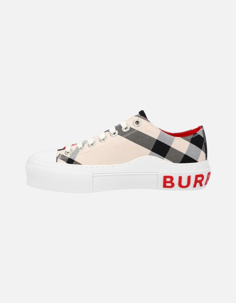 Buttermilk Cotton Sneaker in White by Burberry