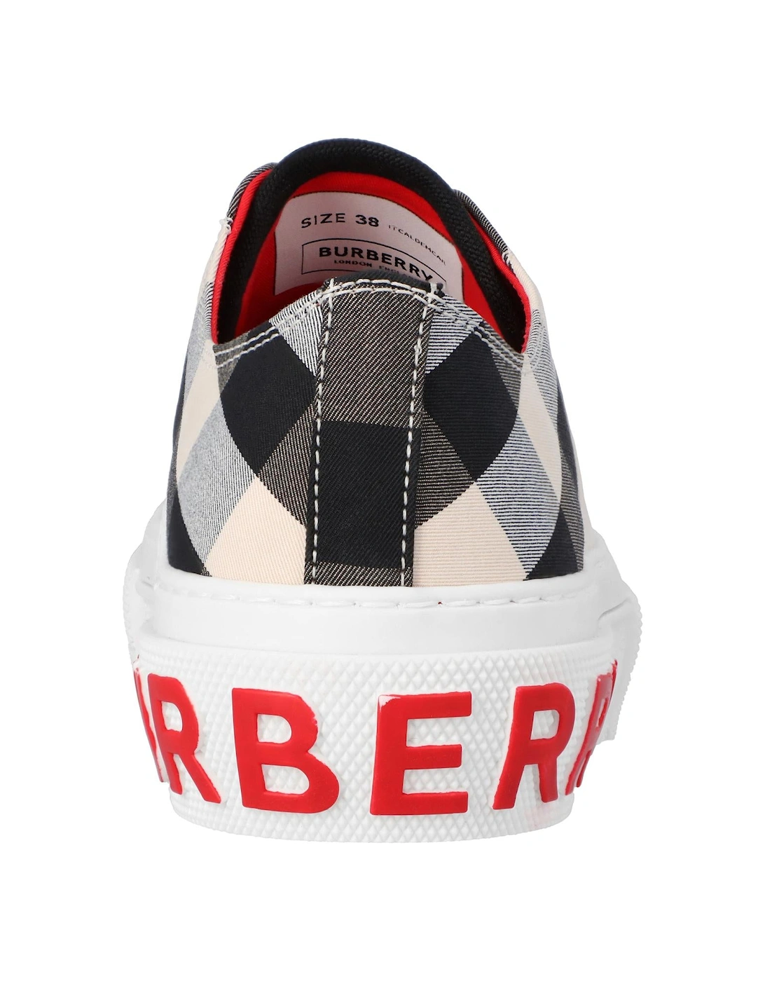 Buttermilk Cotton Sneaker in White by Burberry