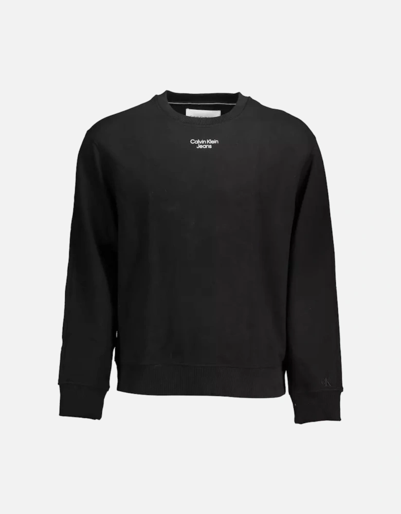 Cotton Logo Print Sweater
