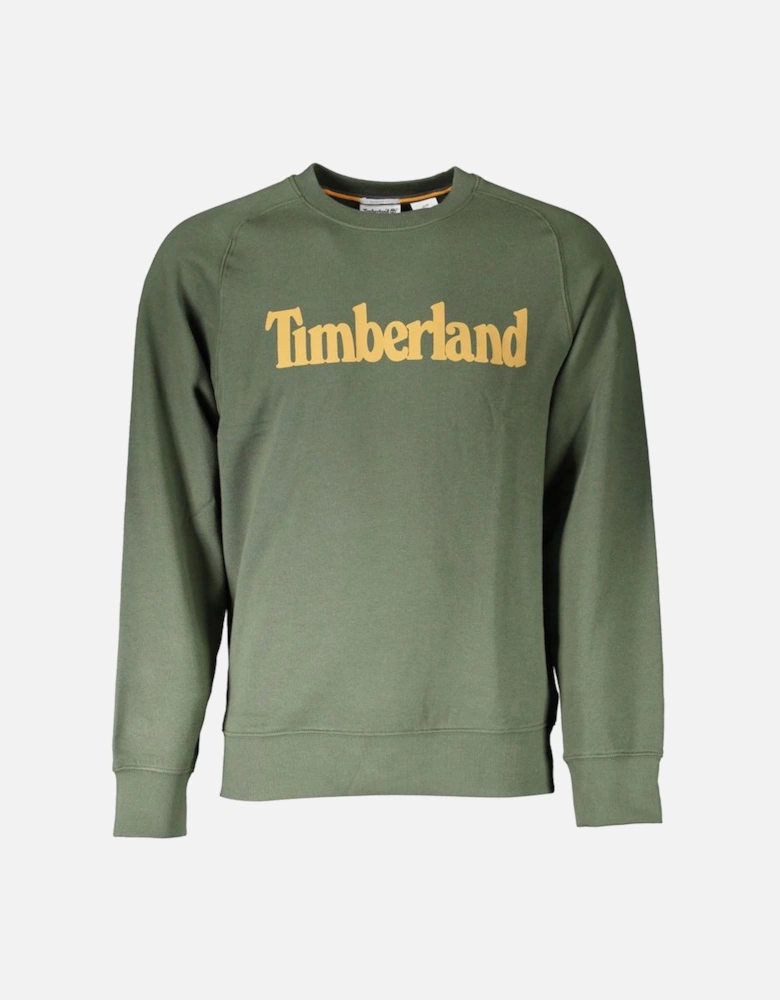 Classic Logo Sweatshirt for Men  Green