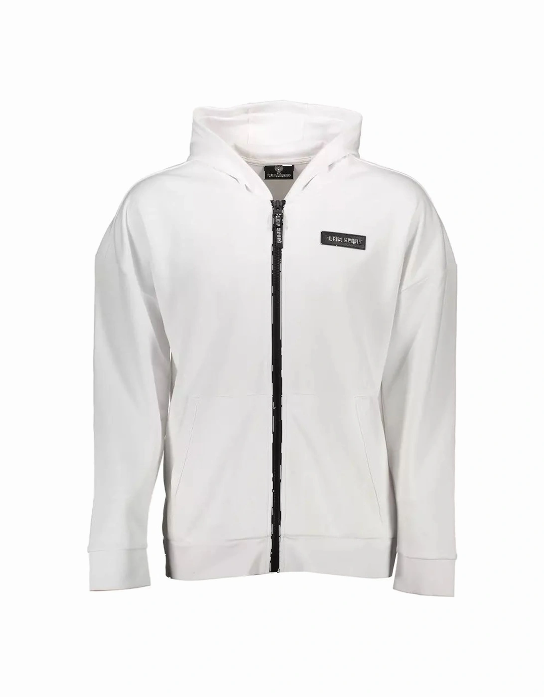 Plein Sport Mens White Logo Hoodie, 3 of 2