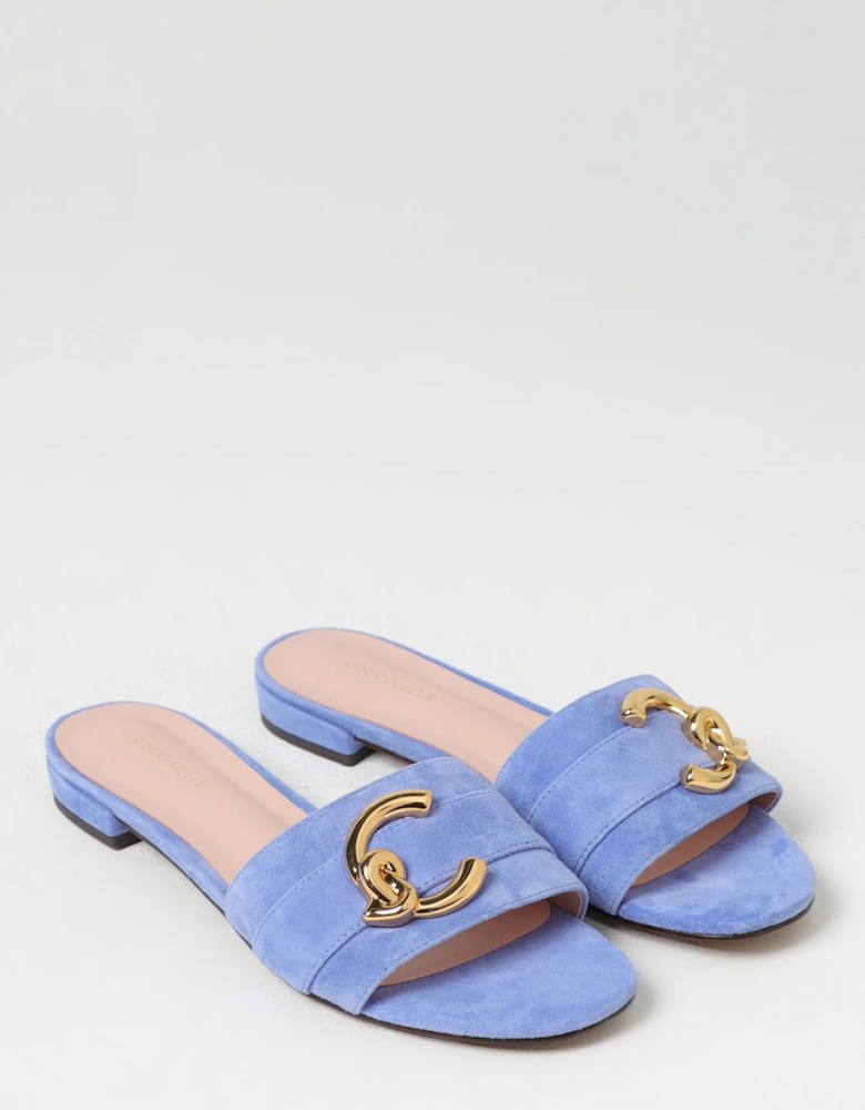 Suede Leather Slide Sandals