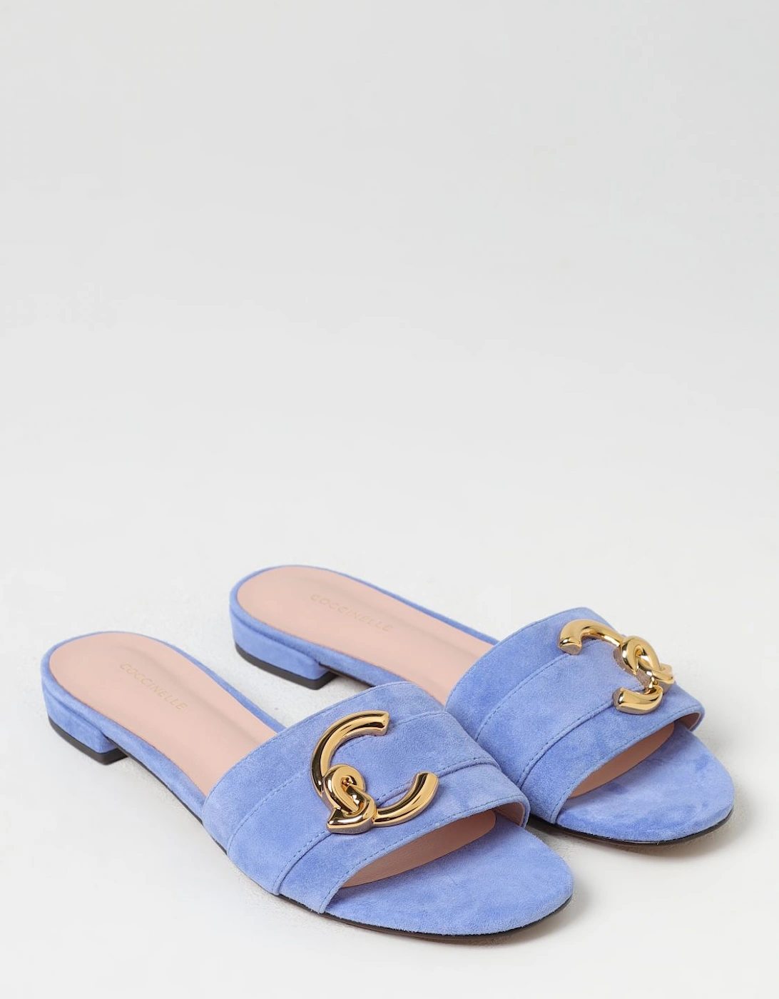 Suede Leather Slide Sandals