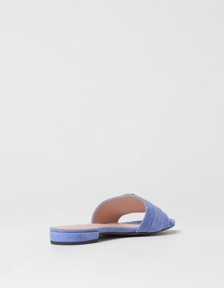 Suede Leather Slide Sandals