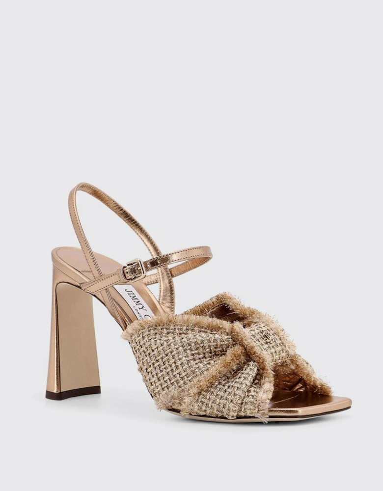 ANNIKA 95G Knotted Block Heel Sandals