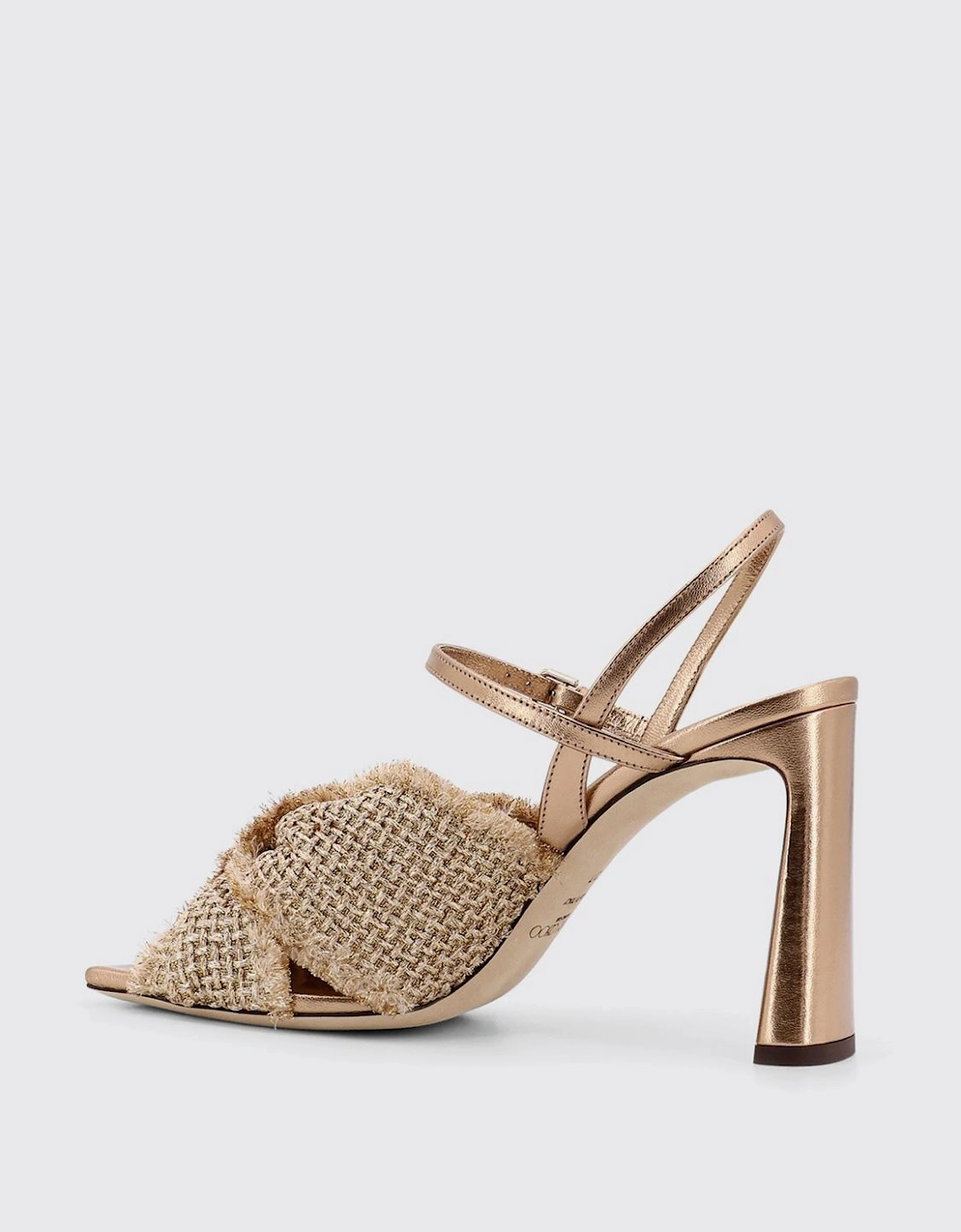 ANNIKA 95G Knotted Block Heel Sandals