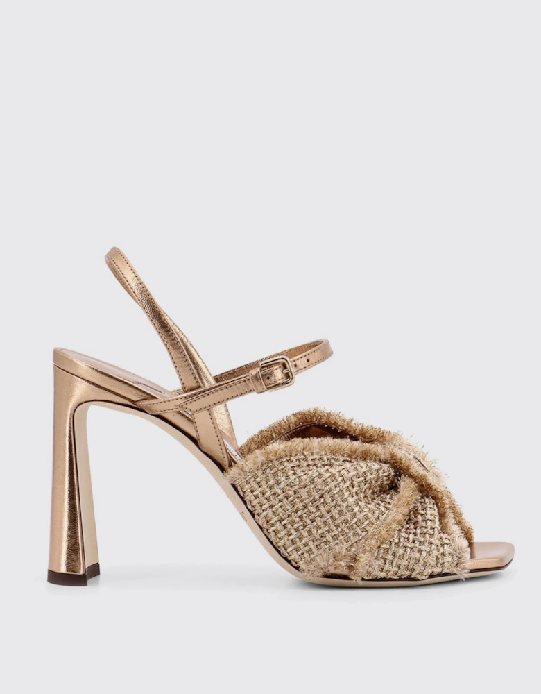 ANNIKA 95G Knotted Block Heel Sandals