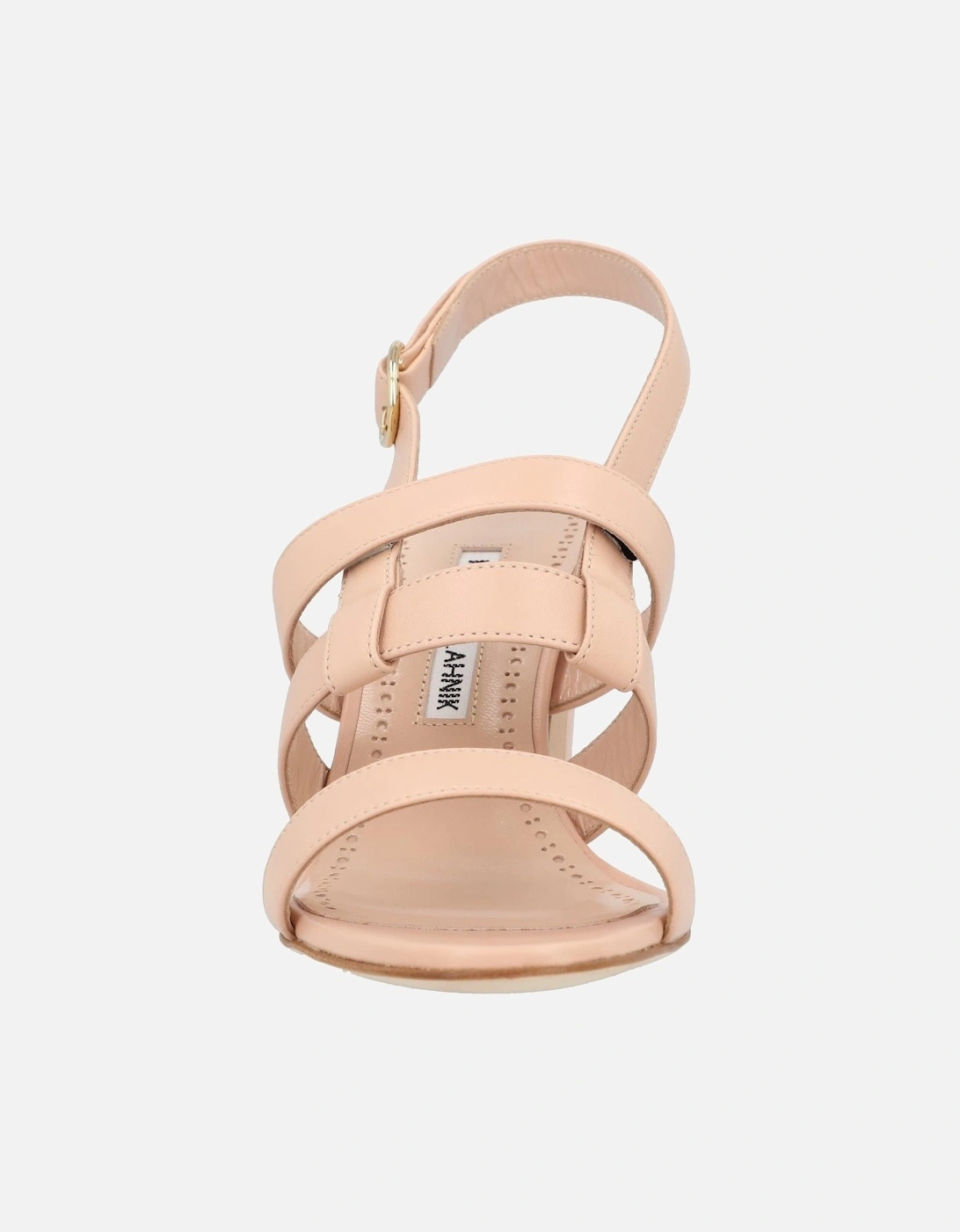 Leather Slingback Sandal with Adjustable Buckle Strap