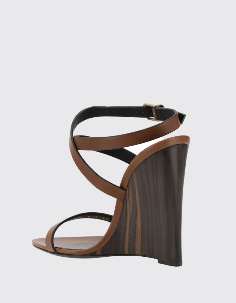 Leather Wedge Sandals