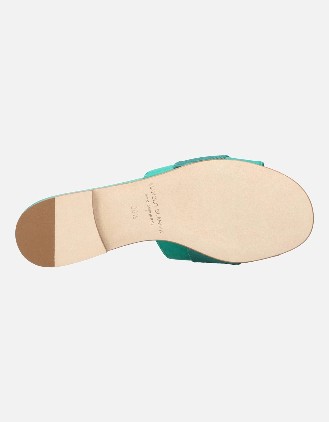 Green Flat Canvas and Satin Loafers from Italy