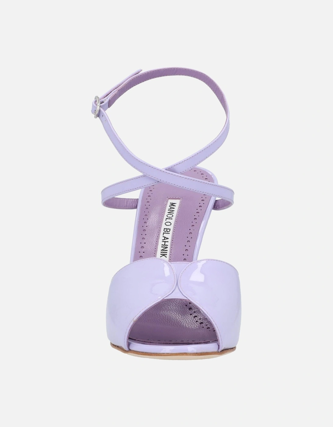 Patent Leather Ankle Strap Sandals with 10.5cm Heel