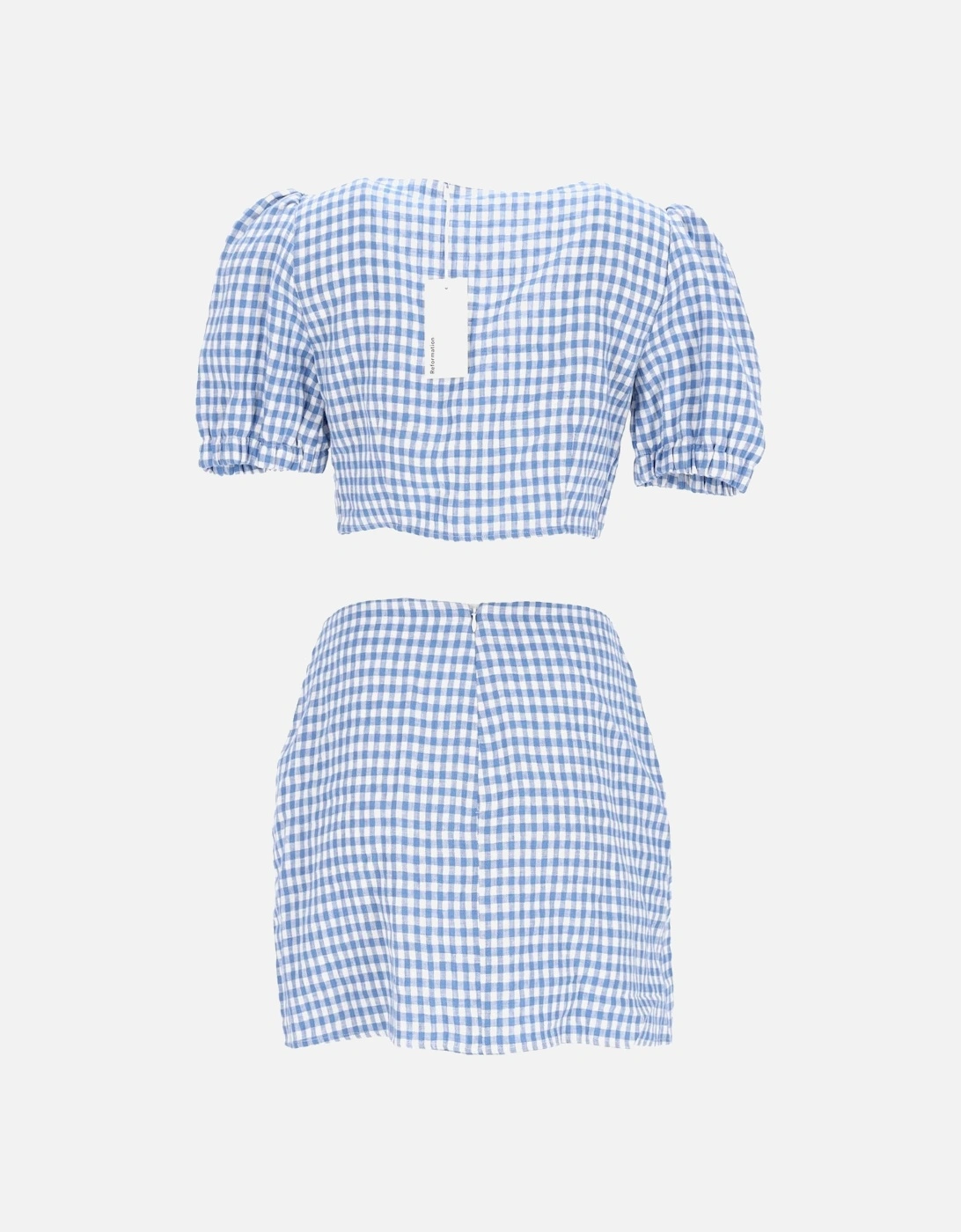 Gingham Check Romper Set