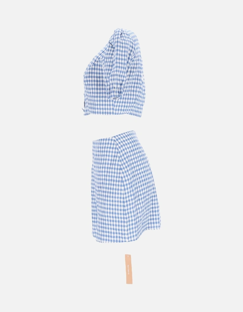Gingham Check Romper Set