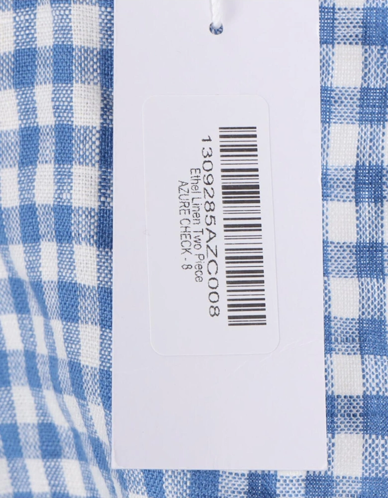 Gingham Check Romper Set