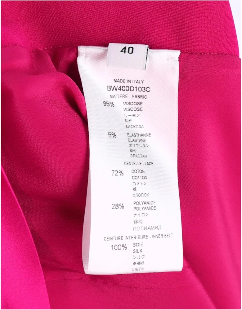 LaceTrimmed Asymmetrical Skirt