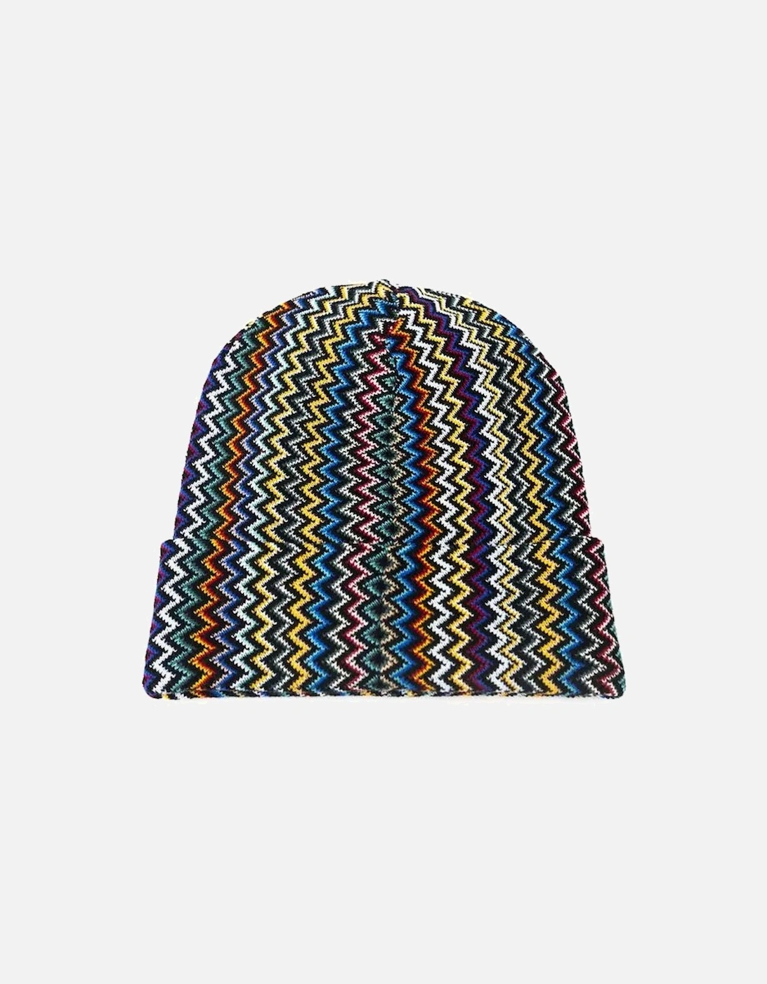 Zigzag Knit Beanie Multicolor