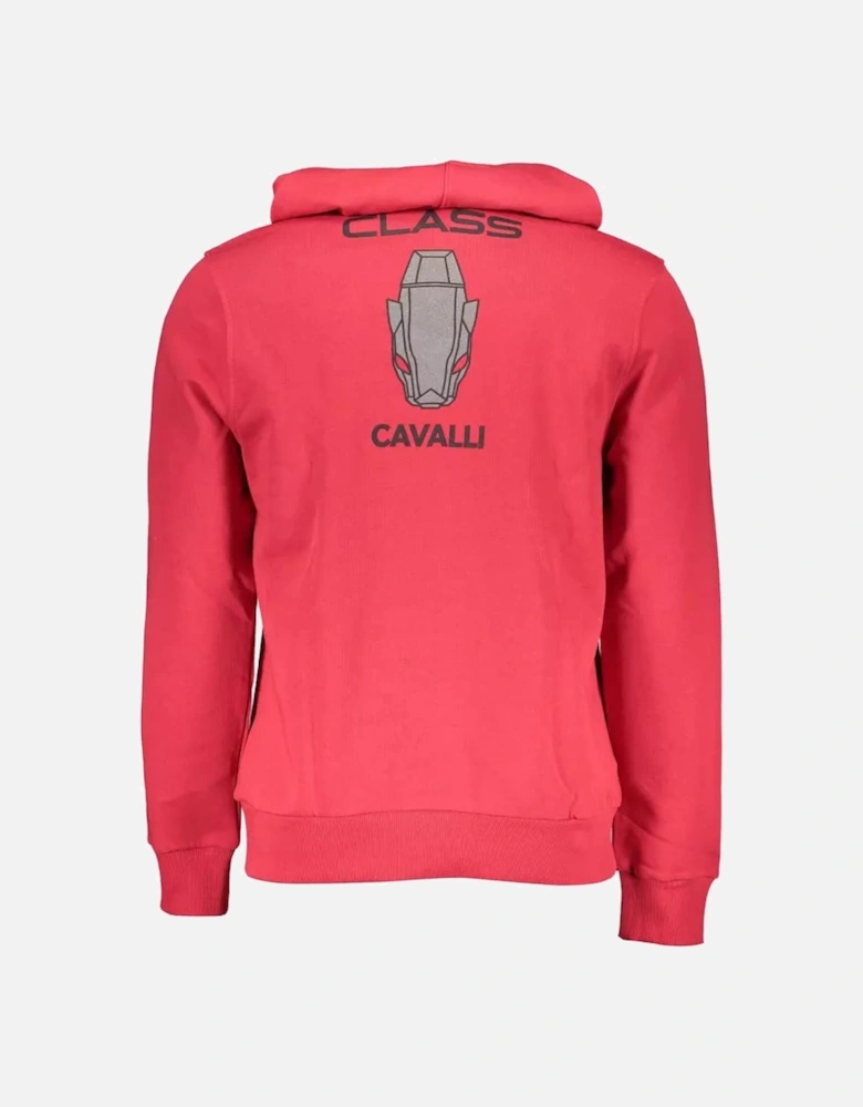 Cotton Hooded Sweatshirt with Logo Print