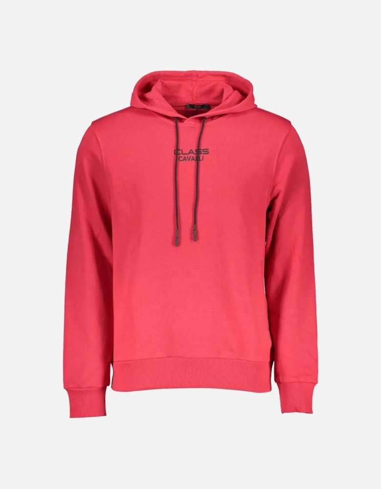 Cotton Hooded Sweatshirt with Logo Print