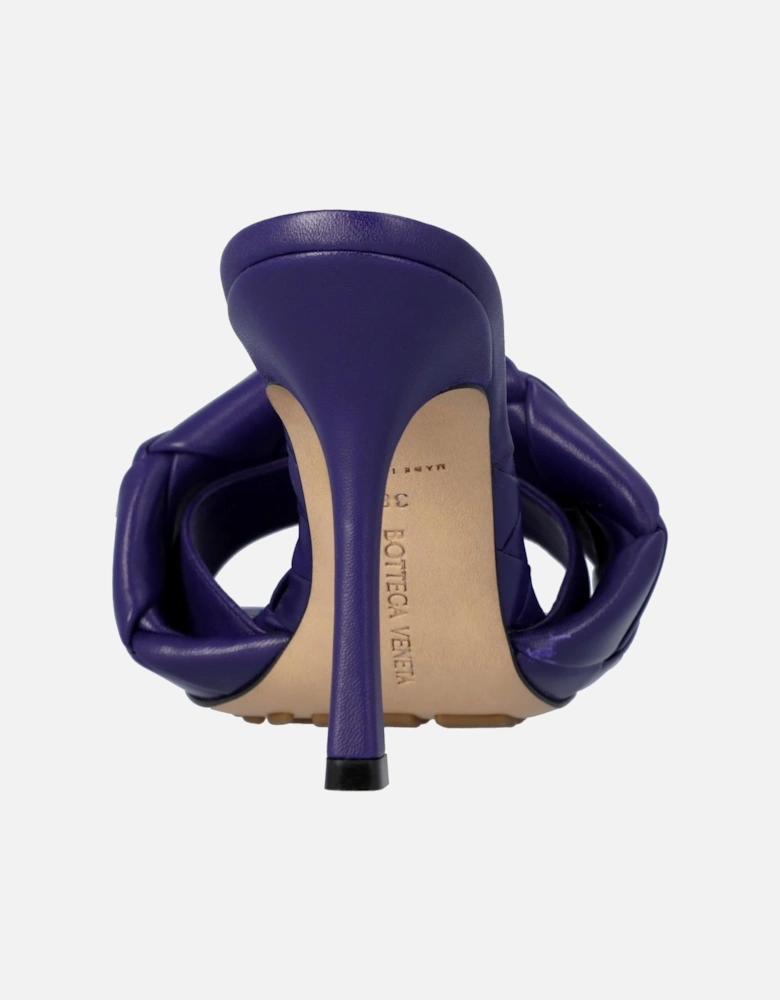 Intrecciato Leather Mules with 9cm Heel