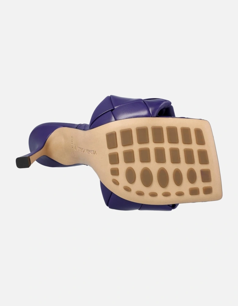 Intrecciato Leather Mules with 9cm Heel