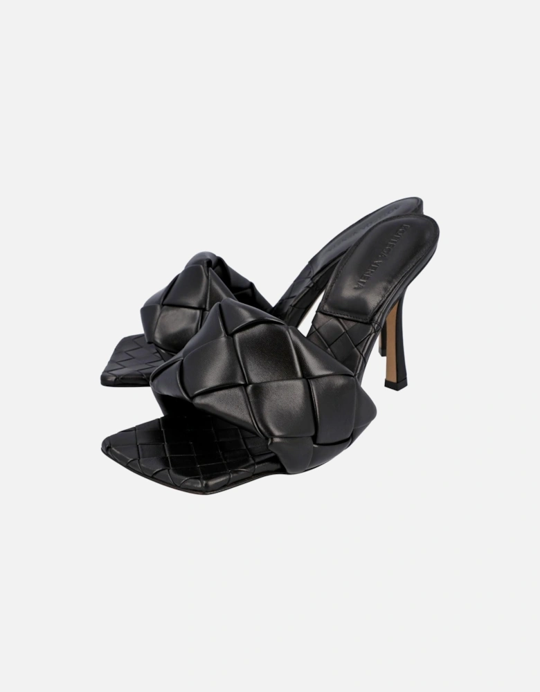 Intrecciato Leather Mules with Rubber-Injected Outsole