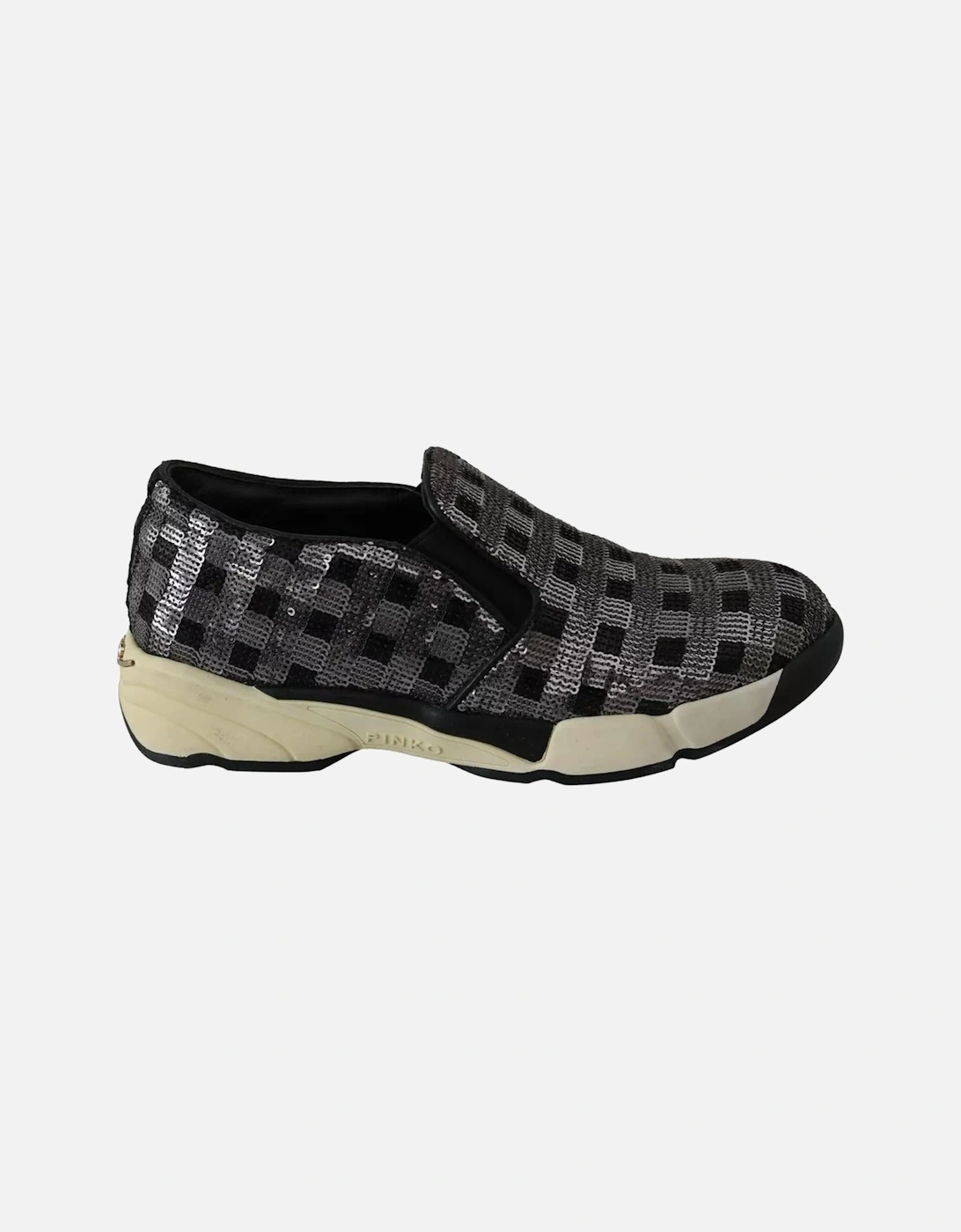 Leather Slip-On Sneakers with Rubber Sole Women - Black, 6 of 5