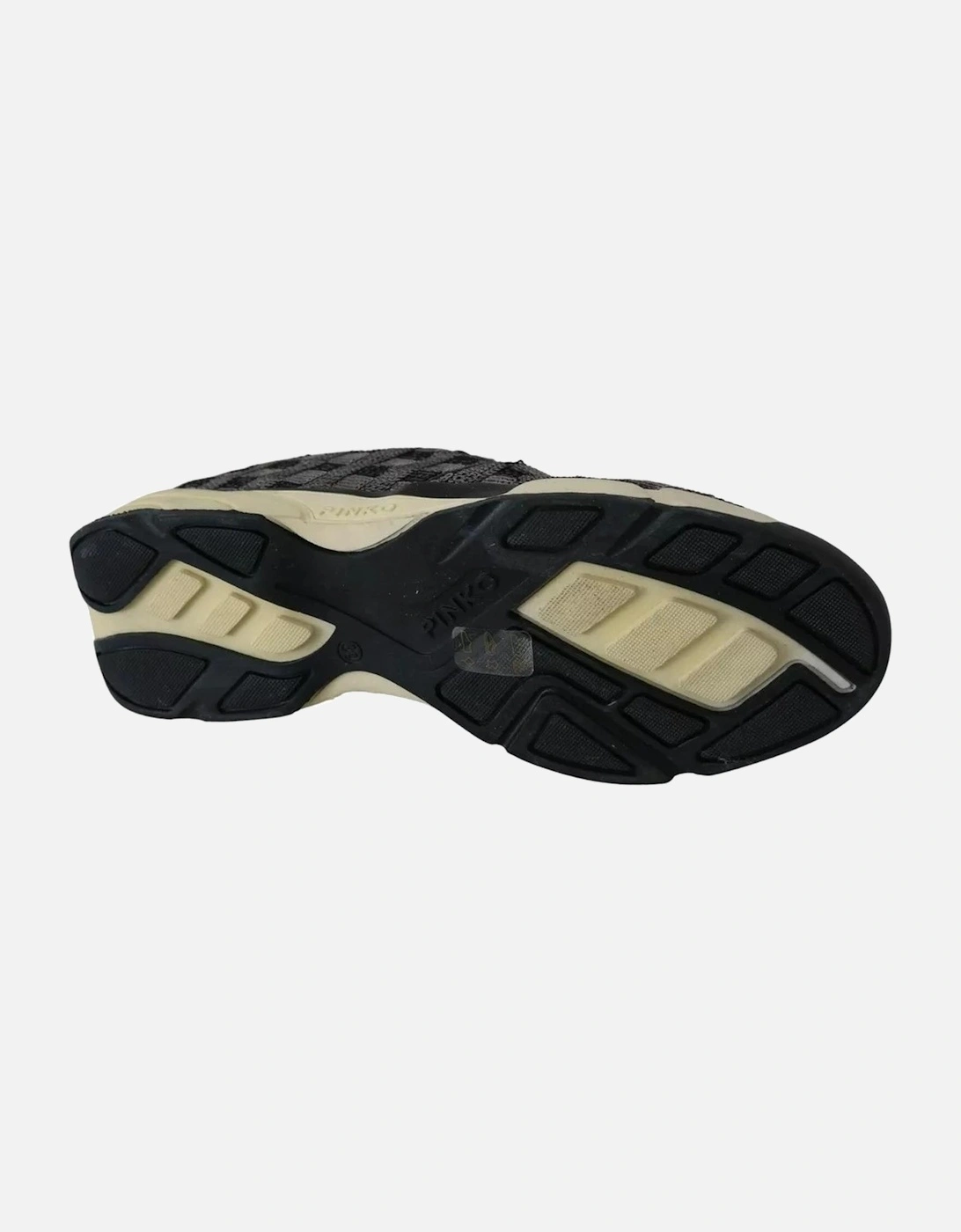 Leather Slip-On Sneakers with Rubber Sole Women - Black
