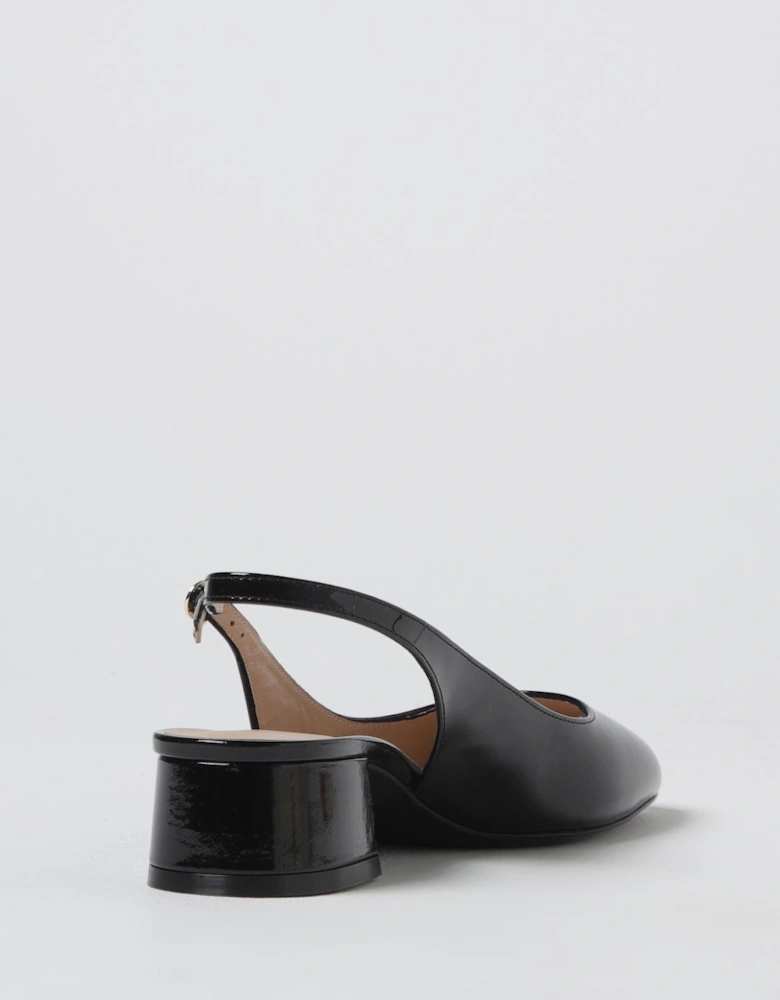 Low Block Heel Slingback Pumps