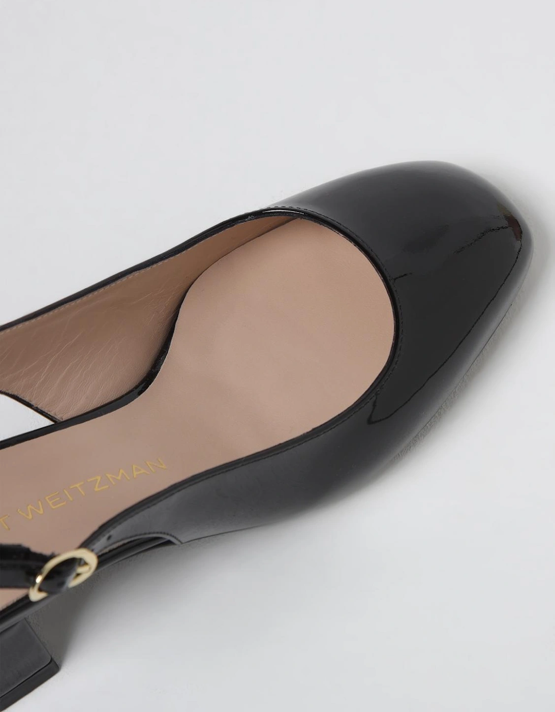 Low Block Heel Slingback Pumps