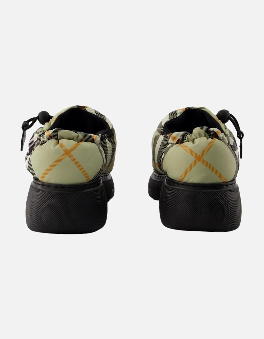 Beige Nylon Low Mules