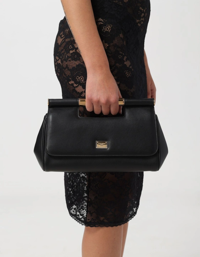 TopHandle Leather Clutch Bag