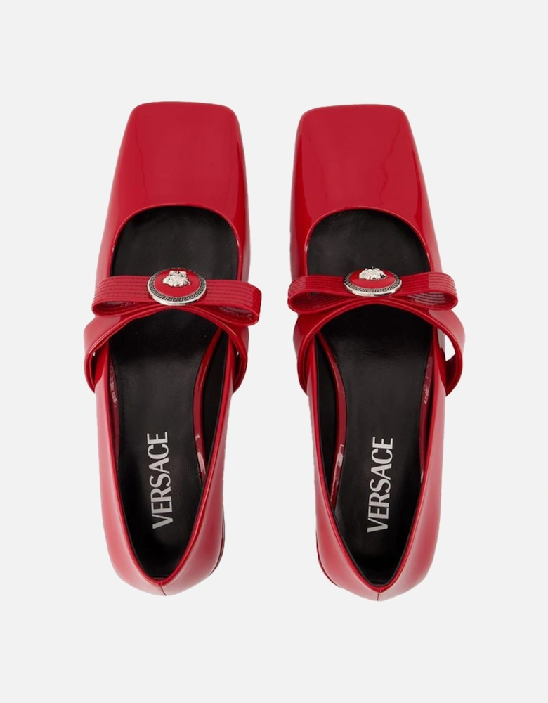 Gianni Ribbon Leather Flat Shoes