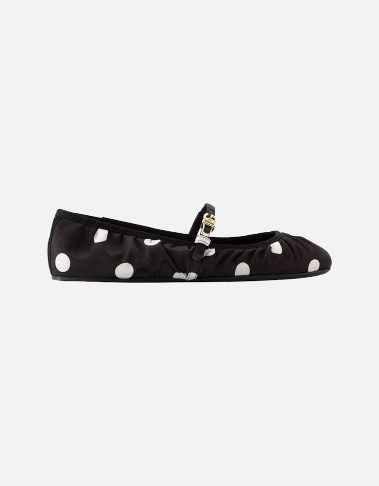 Cotton Ballerinas in Black and White