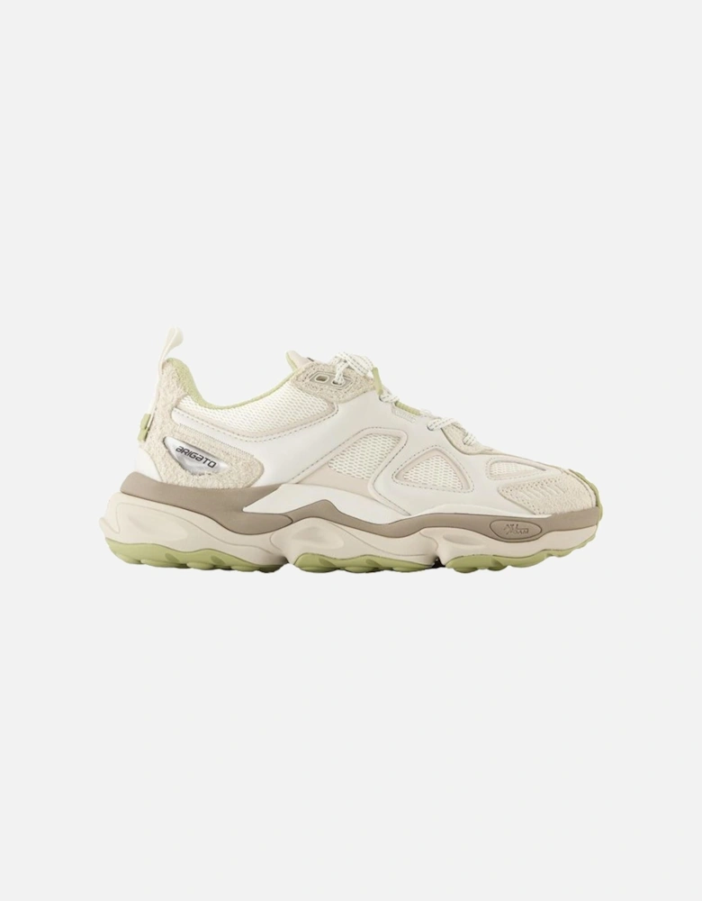 Smooth Calfskin Leather Satellite Sneakers with Top Laces