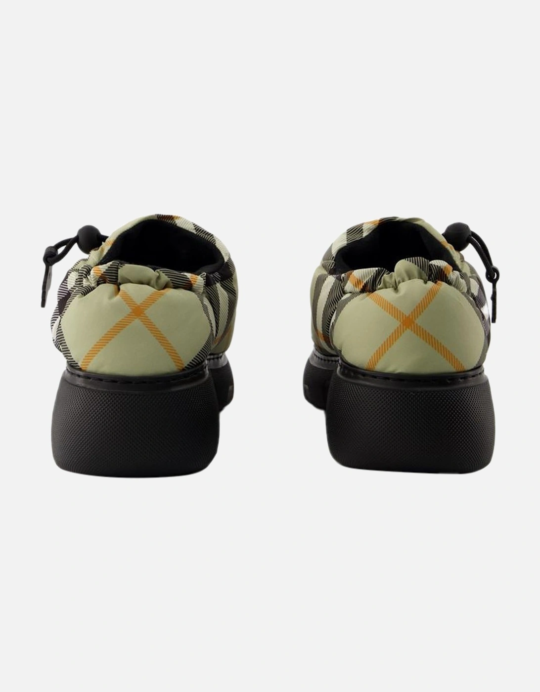 Beige Nylon Low Mules