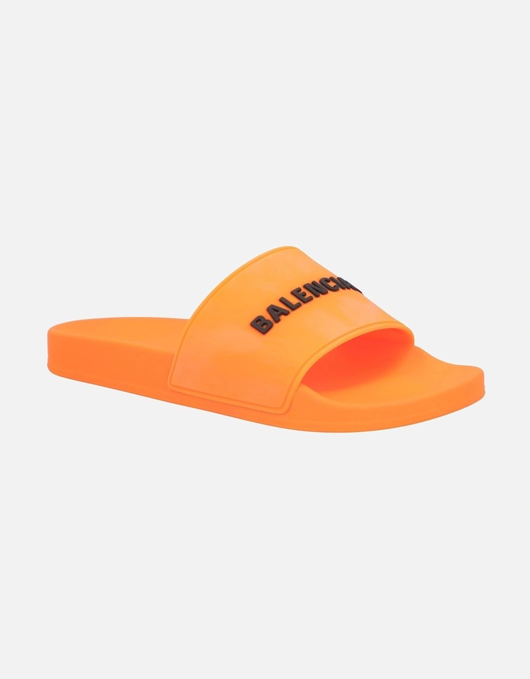 Orange Molded Rubber Pool Slide Sandals with 3D Logo, 6 of 5