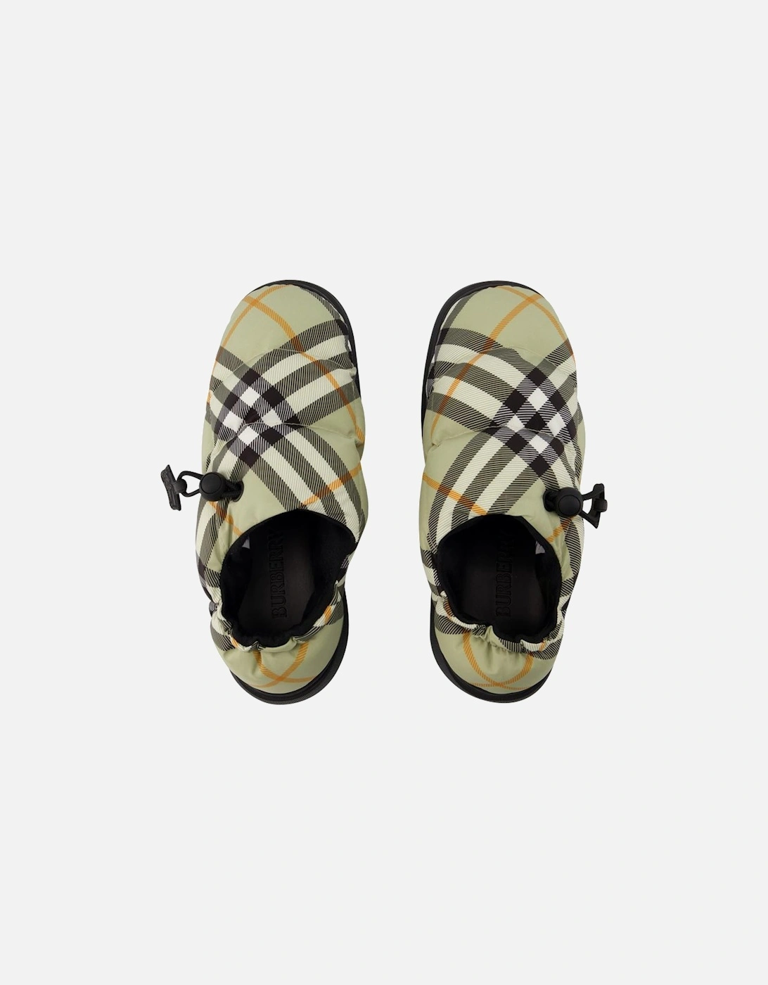 Beige Nylon Pillow Low Mules