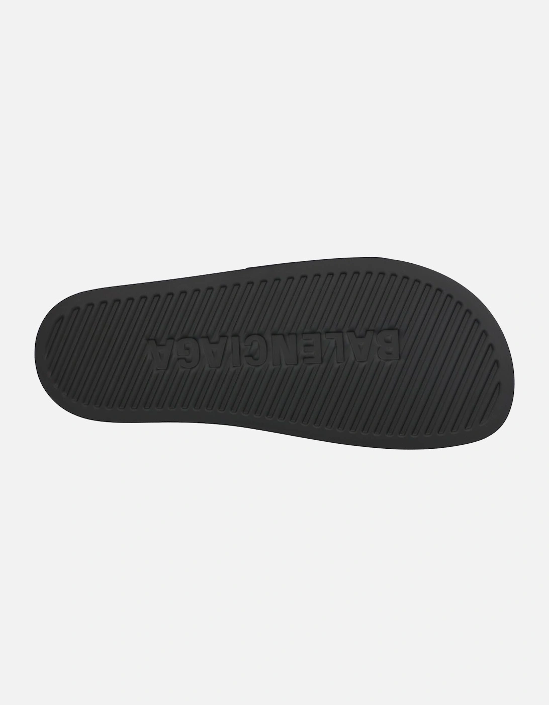 Black Logo Band Rubber Slide