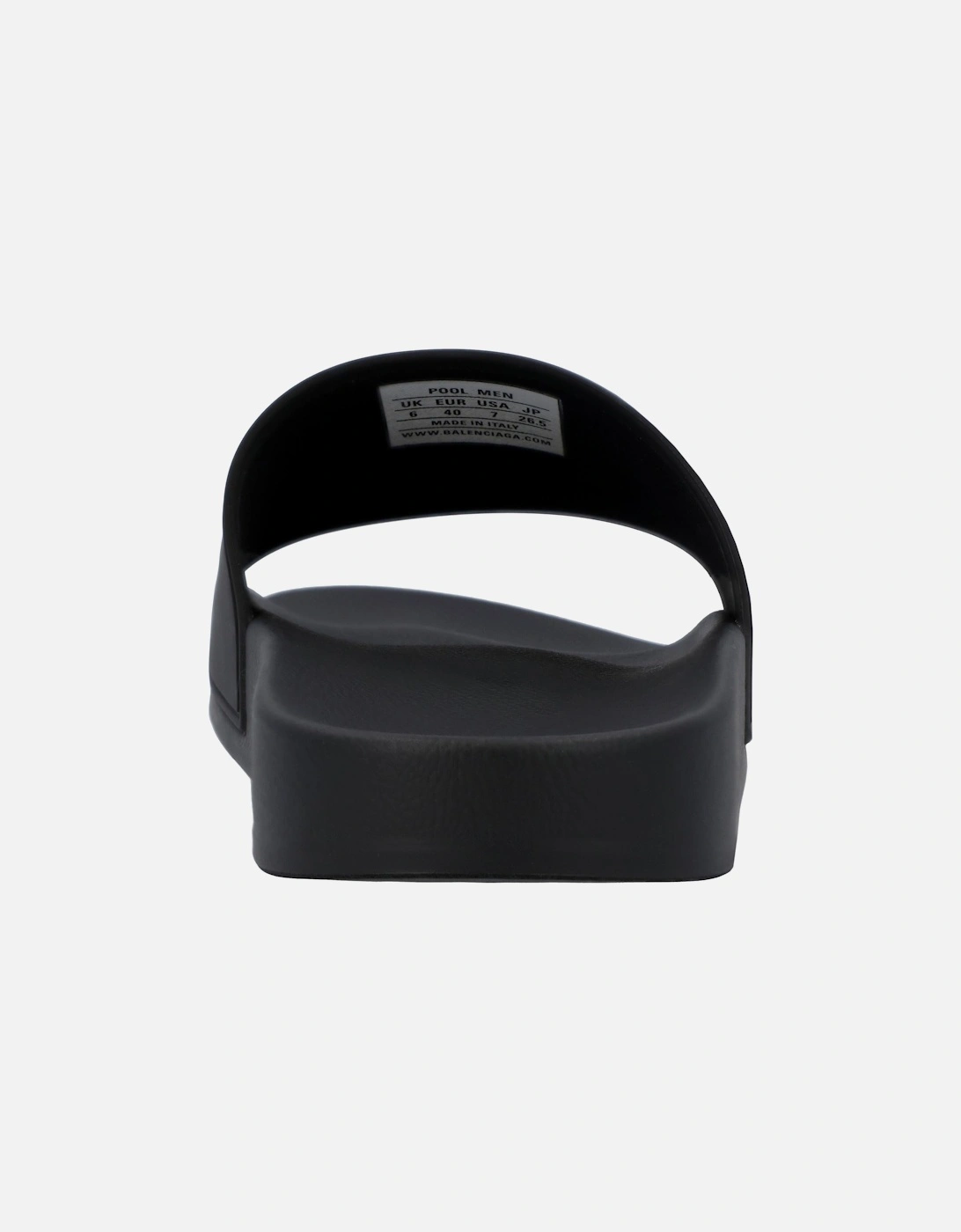 Black Logo Band Rubber Slide