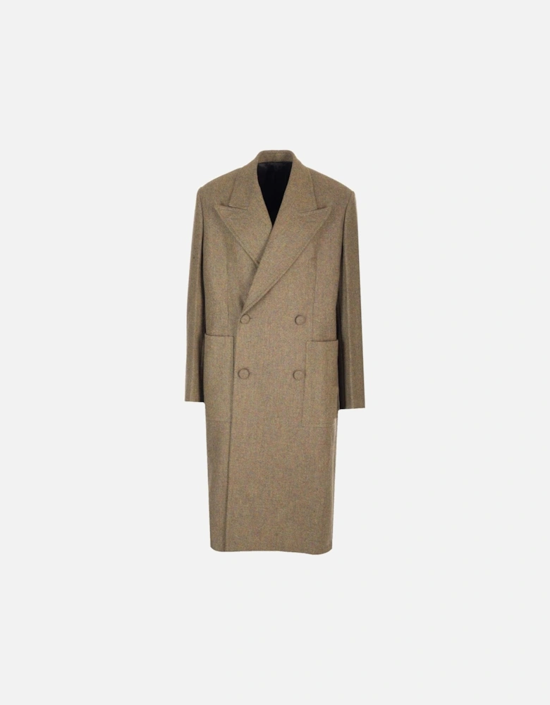Double Breasted Wool Overcoat